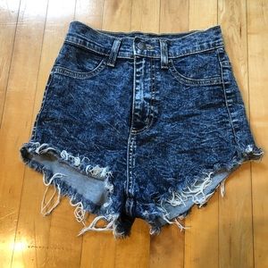 Super high waisted boots shorts